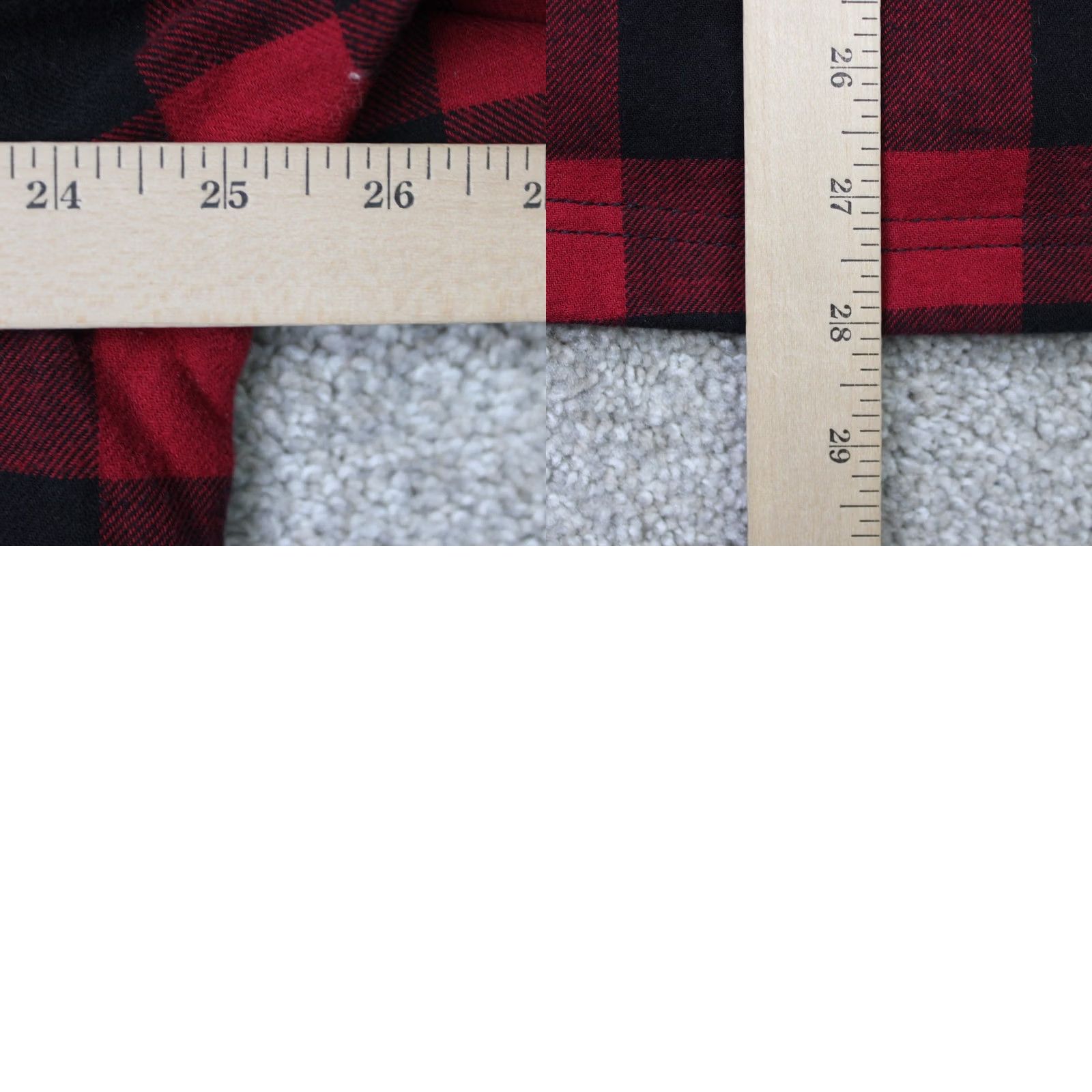 Orvis Orvis Pinnacle Shacket Womens 2XL Red/Black Buffalo Plaid L/S Shirt Size XXL / US 16-18 / IT 52-54 - 9 Thumbnail