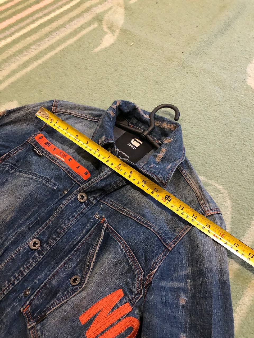 G-Star vintage jacket denim blue Y2K G-Star Raw logo Streetwear Size US XS / EU 42 / 0 - 17 Thumbnail