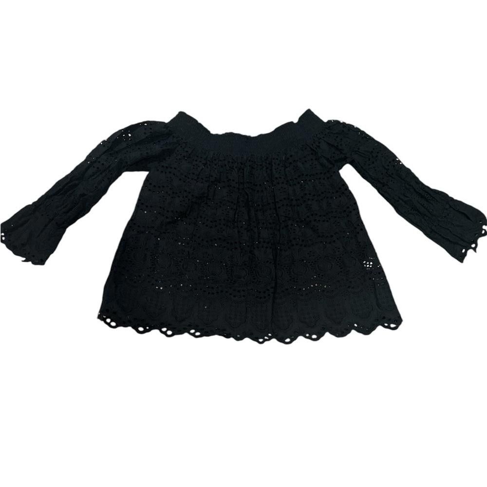 Designer LoveShackFancy Xs eyelet off the shoulder top Size XS / US 0-2 / IT 36-38 - 3 Thumbnail