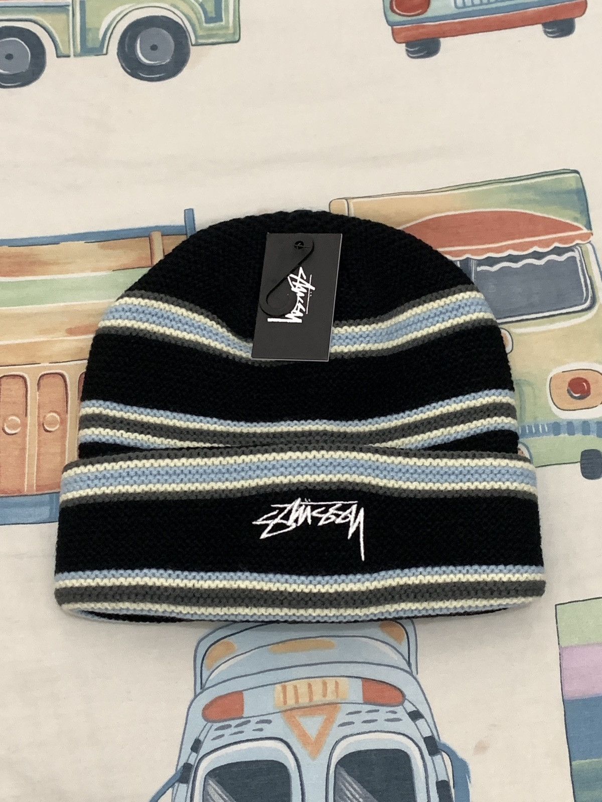 Stussy Stussy beanie Sport Triple Stripe cuff Size ONE SIZE - 1 Thumbnail