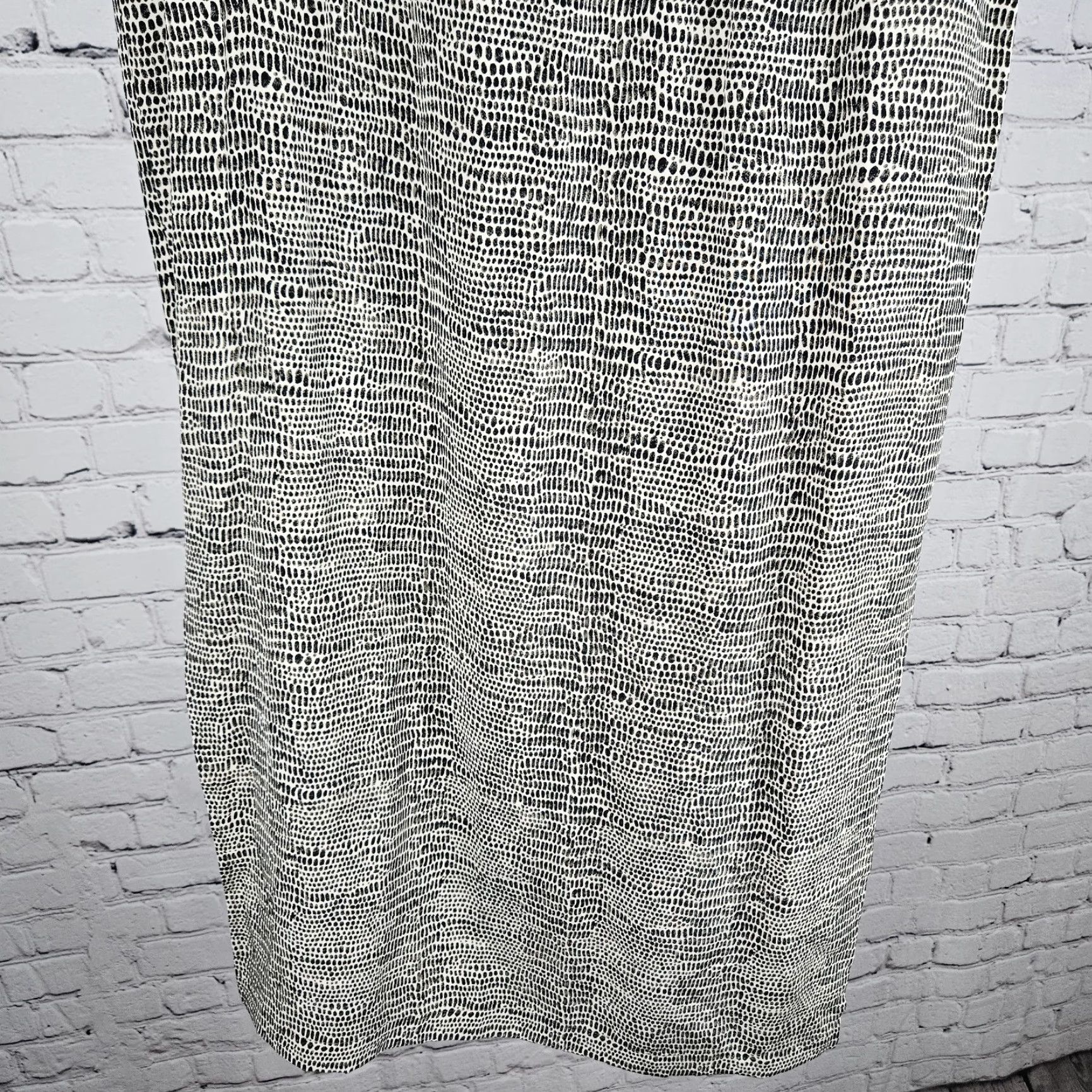 Vintage Allison Taylor Skirt Women 100% Silk Midi Beige Brown Animal Print Slit Drawstring Elastic Waist Small S Bohemian 90s Spring Summer Fall Size 28" / US 6 / IT 42 - 7 Thumbnail
