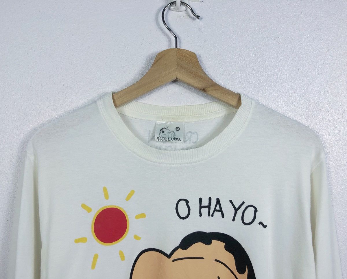 Anime Rare Vintage Crayon Shinchan Japan LS Tee Size US M / EU 48-50 / 2 - 2 Thumbnail