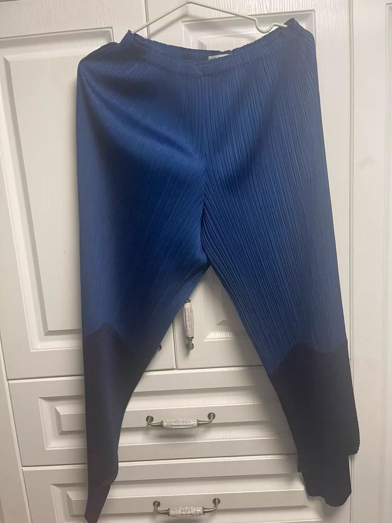 Issey Miyake Issey Miyake size:1 Blue pleated pants Size 42" / US 20 - 1 Thumbnail