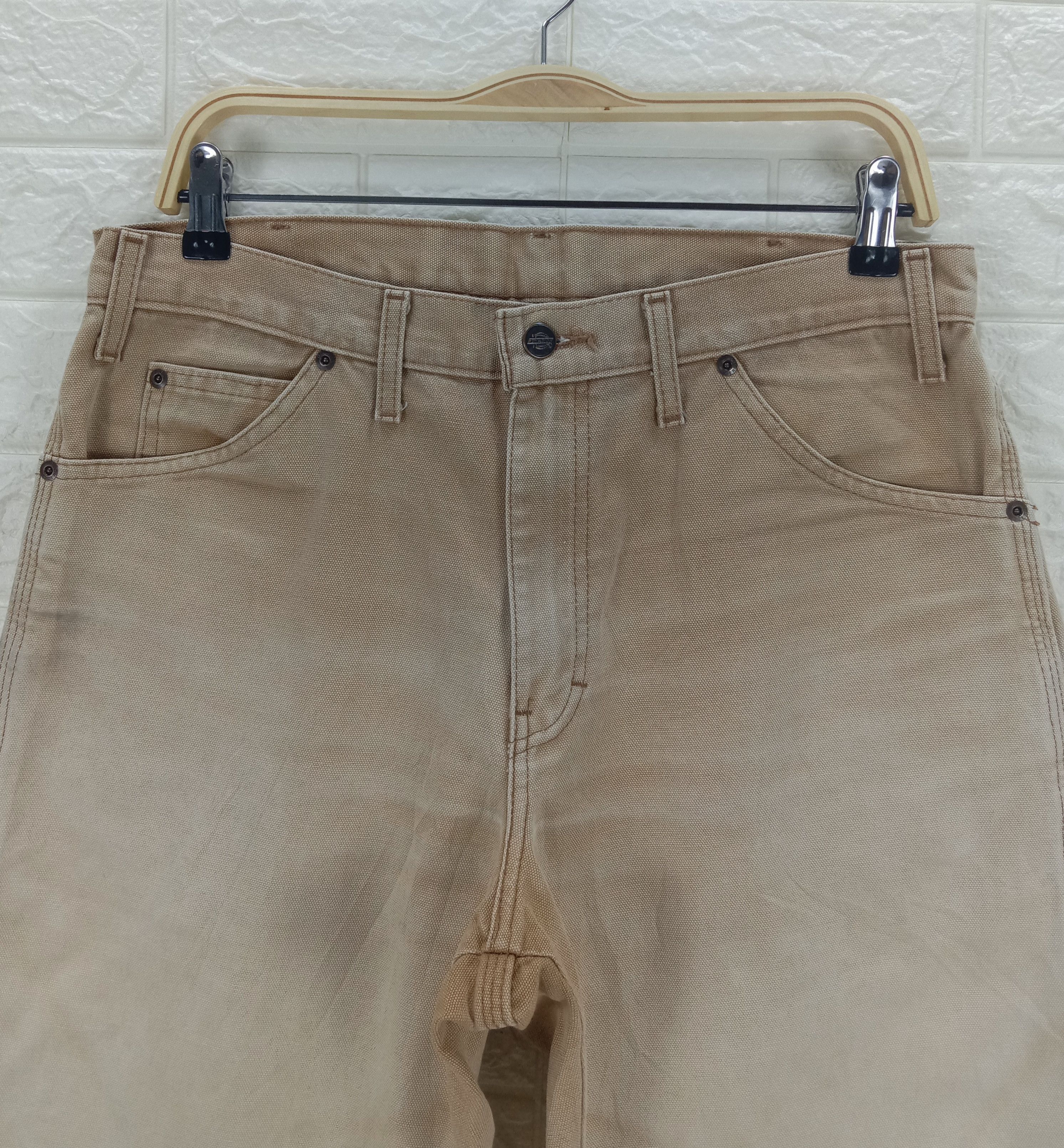 Dickies Vintage Dickies Carpenter Faded Tan Jeans Size US 32 / EU 48 - 2 Thumbnail