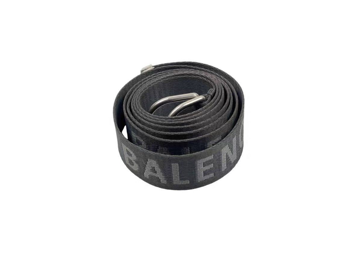 Balenciaga Gray Woven Belt with Silver Buckle Size ONE SIZE - 1 Thumbnail