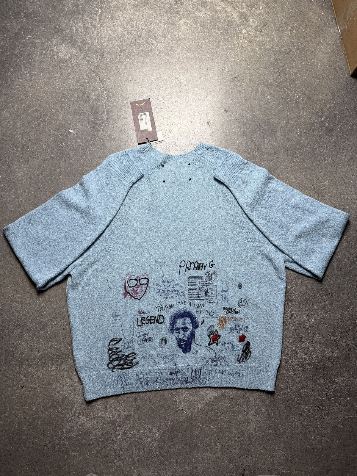 Paly Hollywood Paly Hollywood Booze Crooze Knit Sweater Baby Blue Size US S / EU 44-46 / 1 - 4 Thumbnail