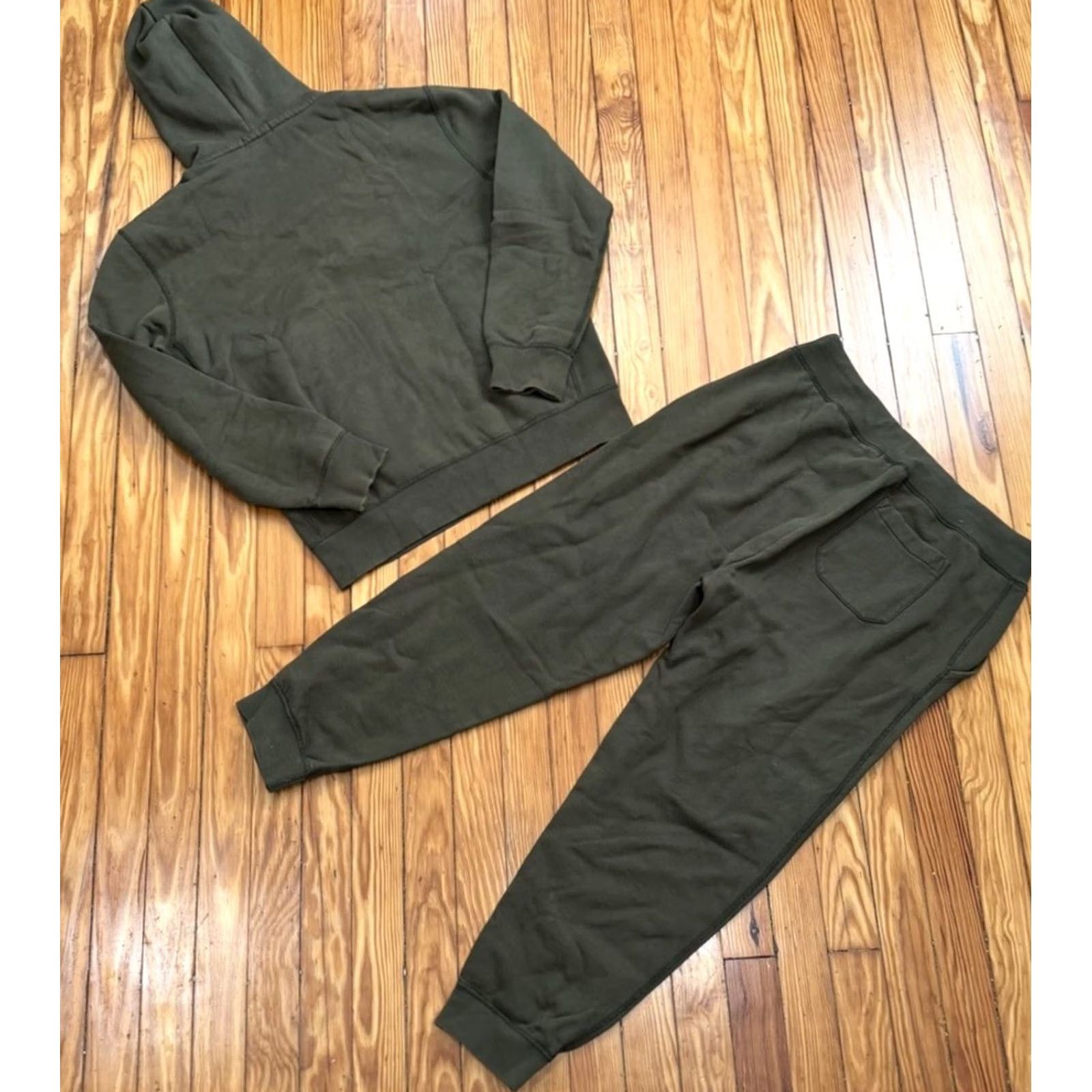 Polo Ralph Lauren Polo Ralph Lauren Mens L Green Fleece Full-Zip Sweatsuit Set Size US L / EU 52-54 / 3 - 2 Thumbnail