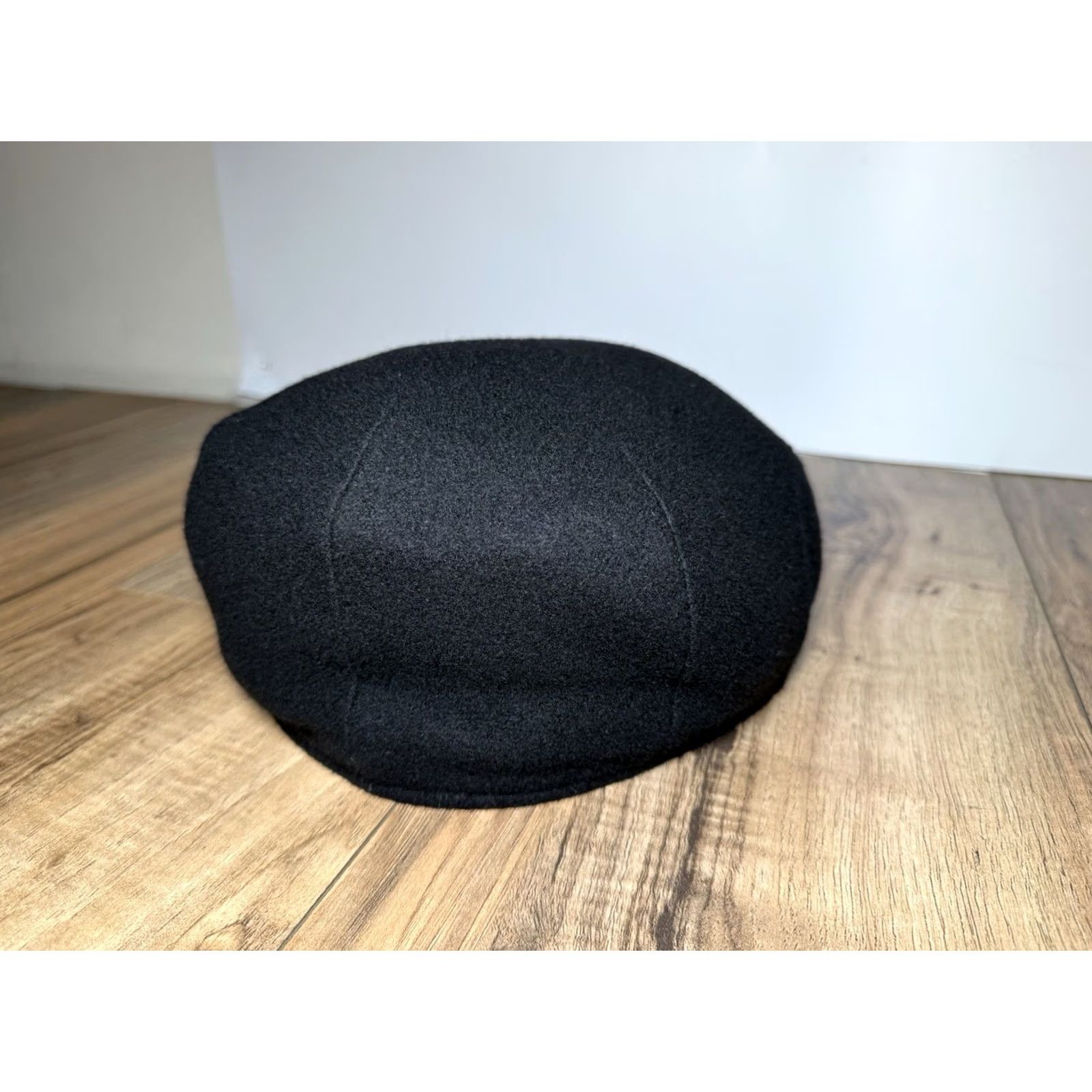 Vintage Wigens Flat Cap Newsboy Wool Carl Ivy Insulated Snaps - Size 59 - Black - Men - Blue Size ONE SIZE - 4 Thumbnail