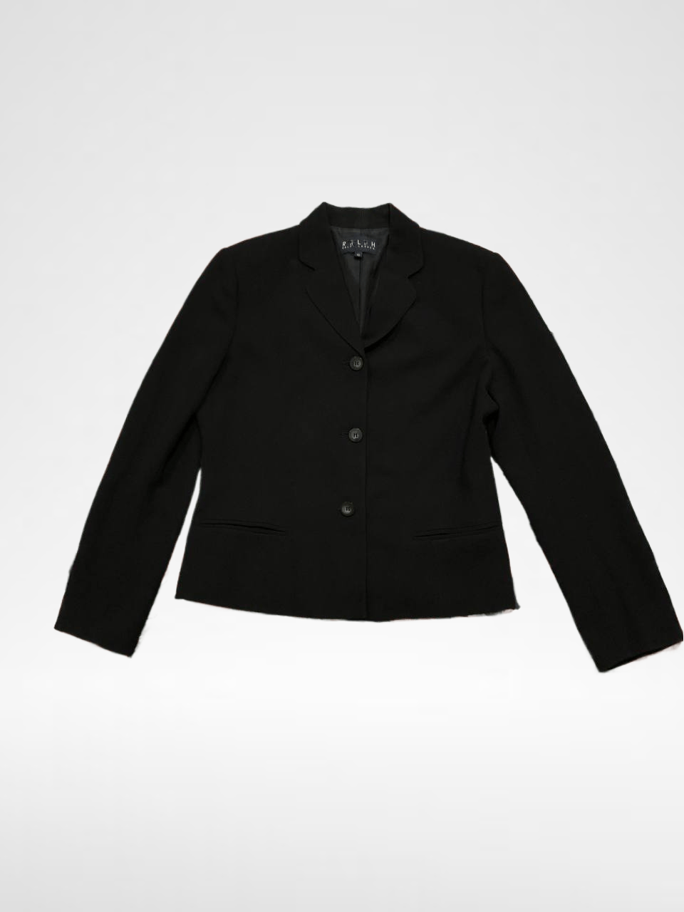 Ralph Lauren Black Classic Blazer Y2K Ralph Lauren VINTAGE Size L / US 10 / IT 46 - 1 Thumbnail