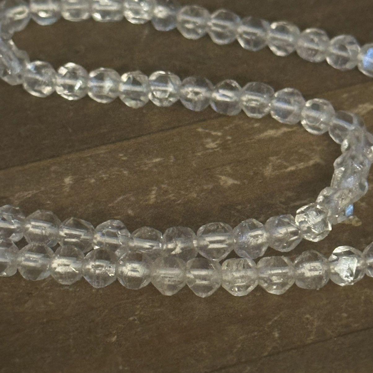 Vintage Vintage clear crystal bead necklace Size ONE SIZE - 4 Thumbnail