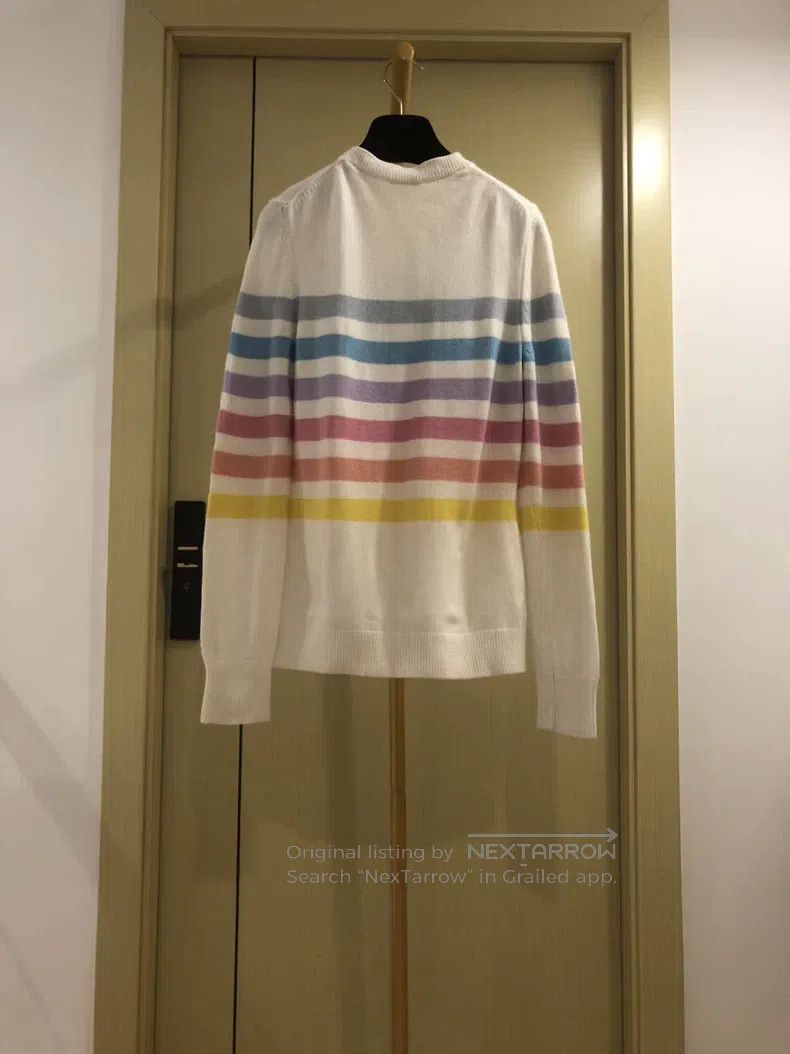 Chanel Chanel Rainbow striped colour block chest letter logo swea Size XXS / US 00 / IT 34 - 2 Thumbnail