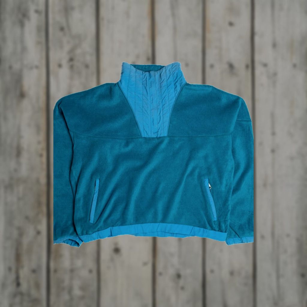 The North Face VINTAGE The North Face Fleece Lightweight Jacket Turquoise Large Zip-Up Mens Size US L / EU 52-54 / 3 - 1 Thumbnail