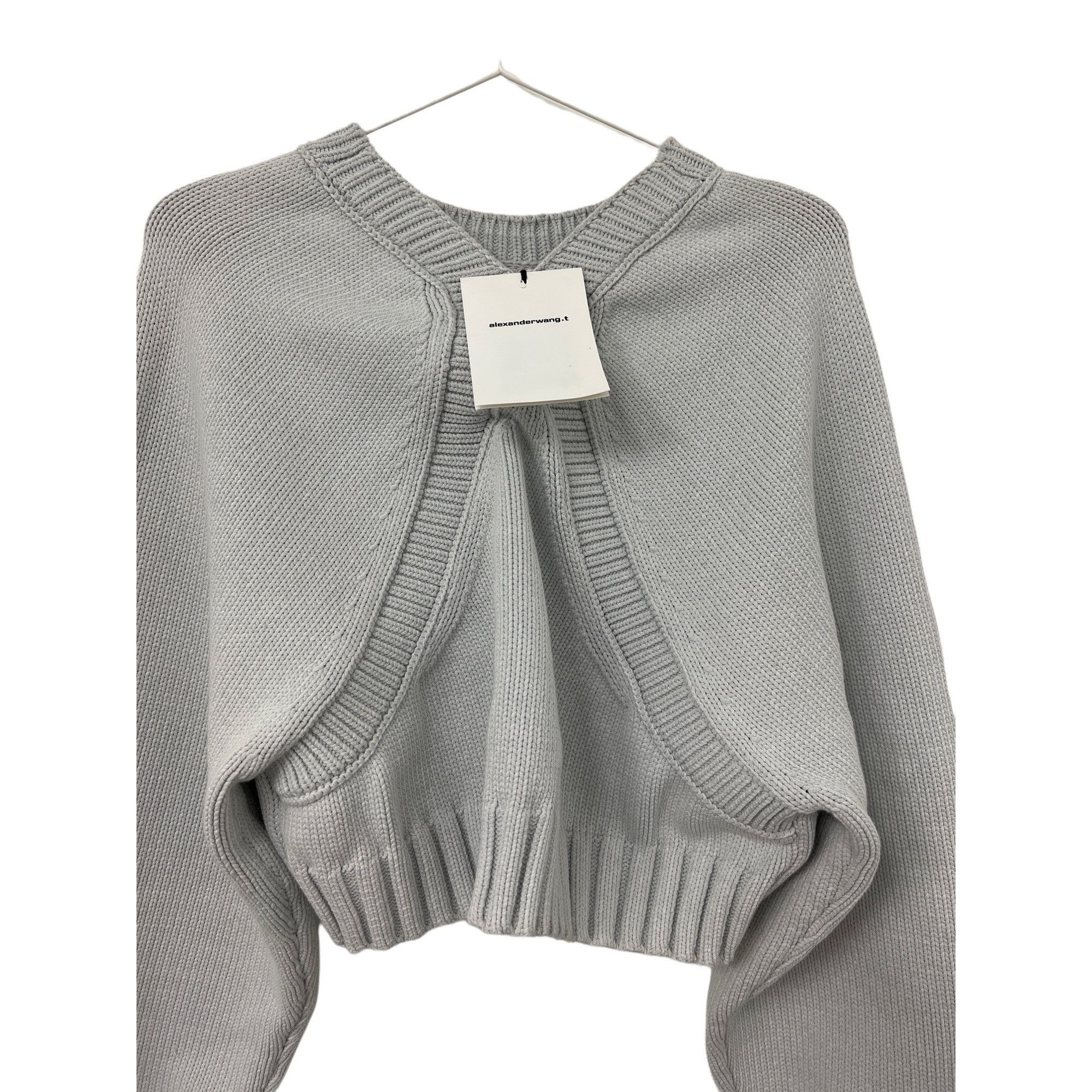 T by Alexander Wang Alexanderwang.T Cropped Sweater Size M / US 6-8 / IT 42-44 - 4 Thumbnail