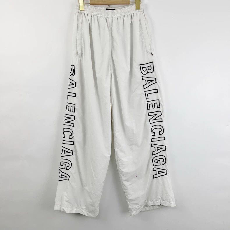 Balenciaga Balenciaga size M Large embroidered nylon sweatpants with Size US 26 / EU 42 - 1 Thumbnail