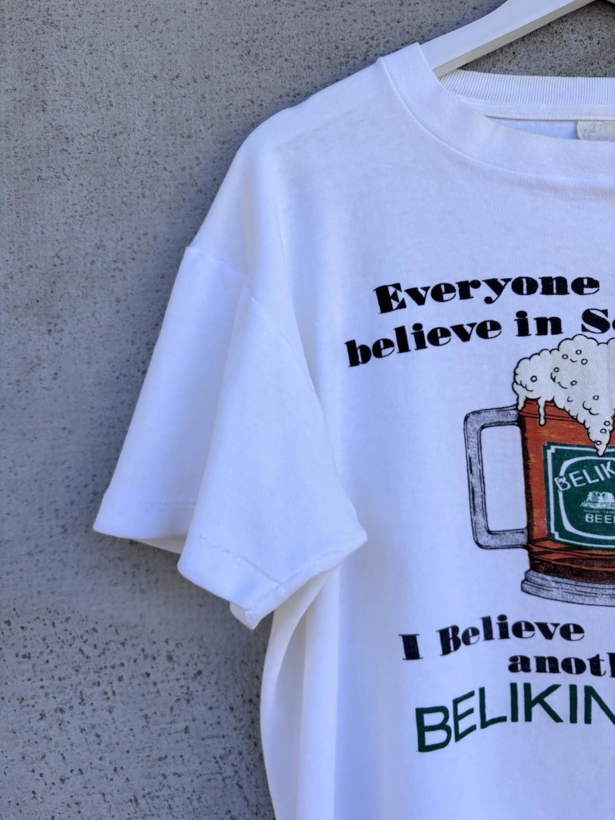 Vintage Vintage 80s Belkin Beer Belize T-shirt Large Boxy Tee Size US L / EU 52-54 / 3 - 5 Thumbnail