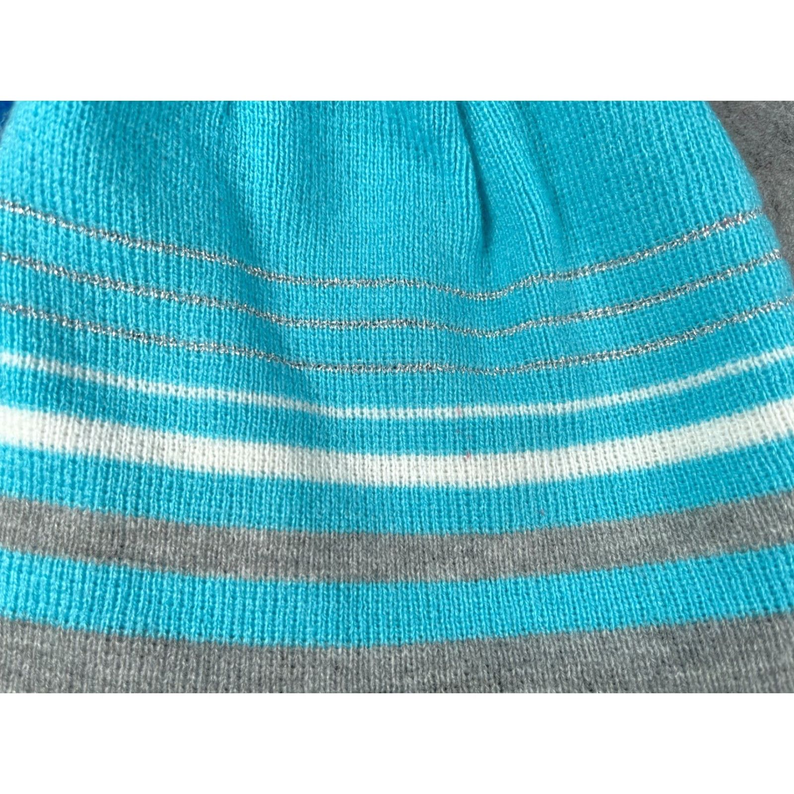 Vintage **Gerry Blue Gray Stripe Beanie Adult One Size Knit Acrylic** User: **Gerry Blue Gray Stripe Adult Beanie One Size Knit Acrylic** Size ONE SIZE - 2 Thumbnail