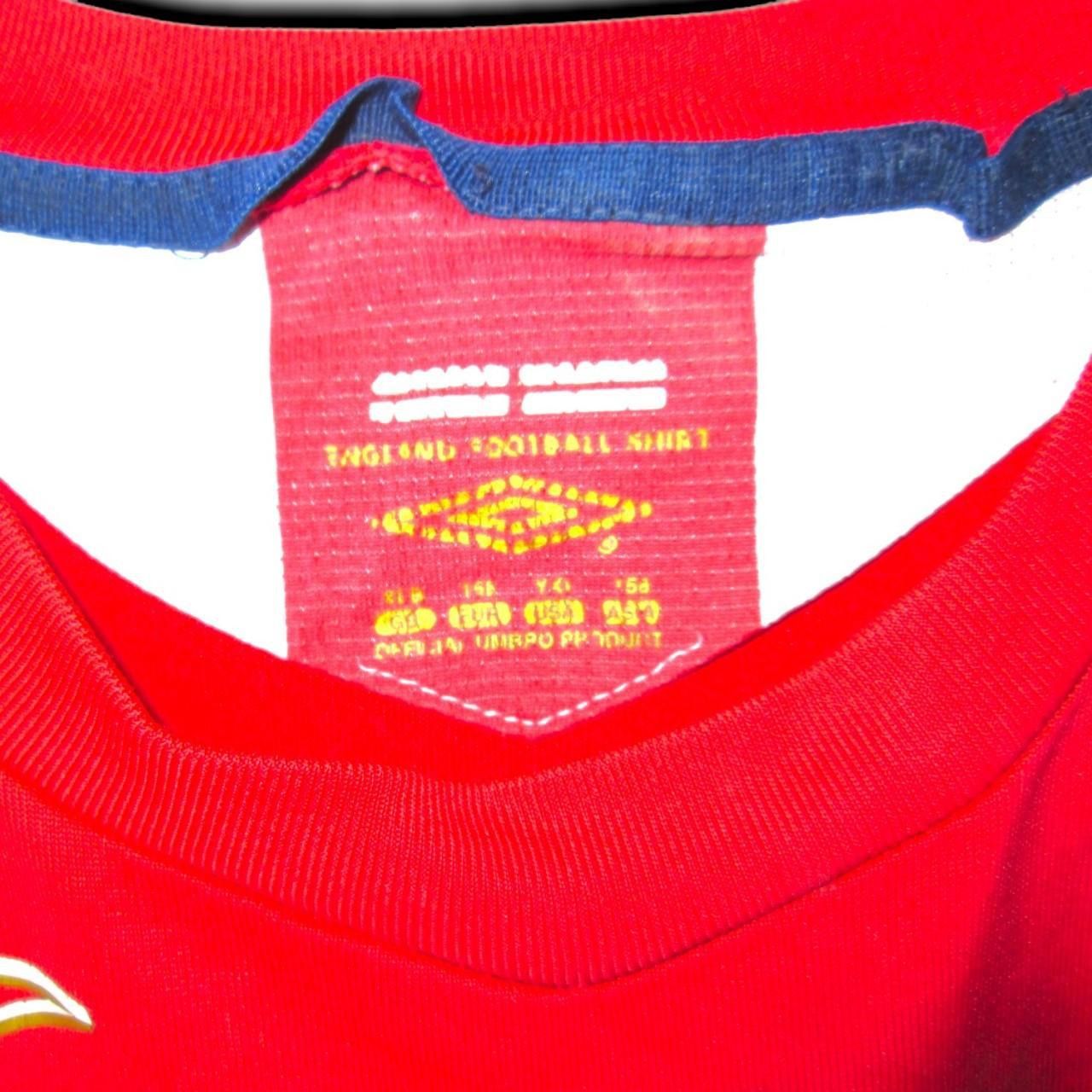 Umbro England 2006 2007 Away shirt jersey Size US S / EU 44-46 / 1 - 4 Thumbnail