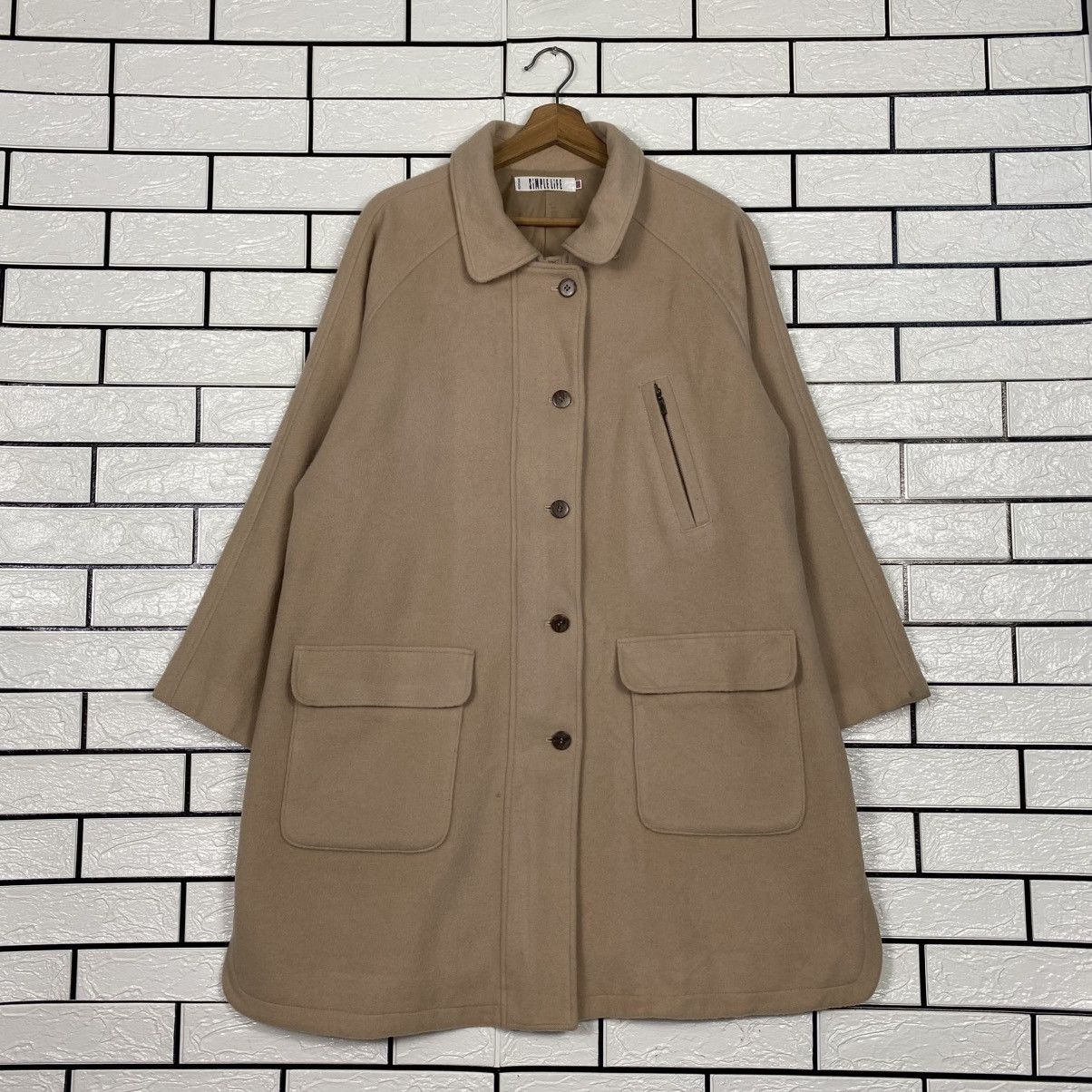 Issey Miyake 📌Vintage Long Jacket Wool Simple Life Japan Made Size US M / EU 48-50 / 2 - 2 Thumbnail