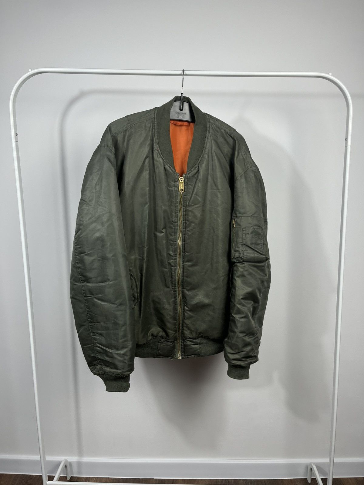 Other Vintage USA Aviator Bomber Jacket Olive Military Flight Size US L / EU 52-54 / 3 - 1 Thumbnail