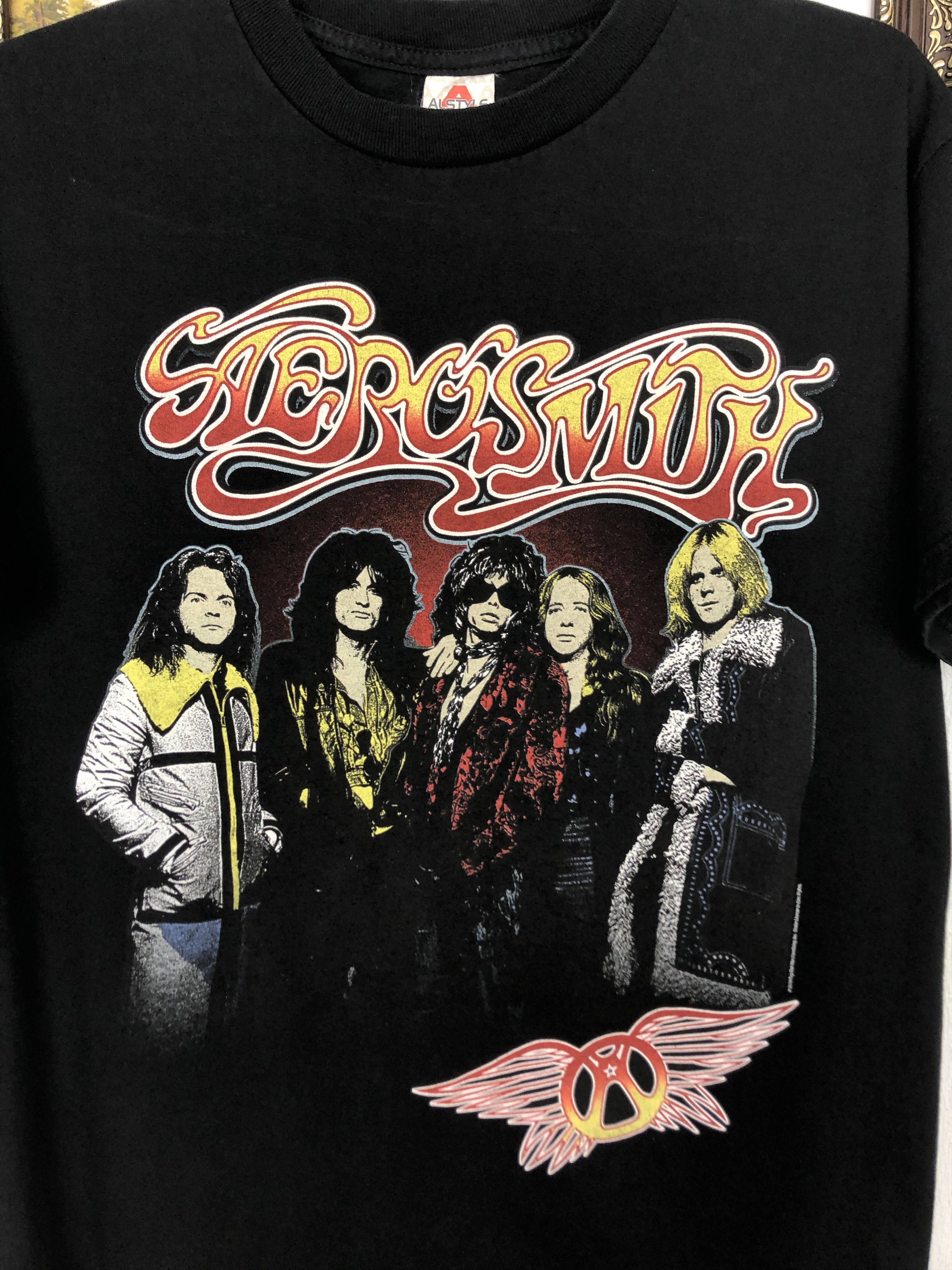Alstyle Aerosmith Interconnect Rocks Black Shirt Over Print Tee Size US M / EU 48-50 / 2 - 5 Thumbnail