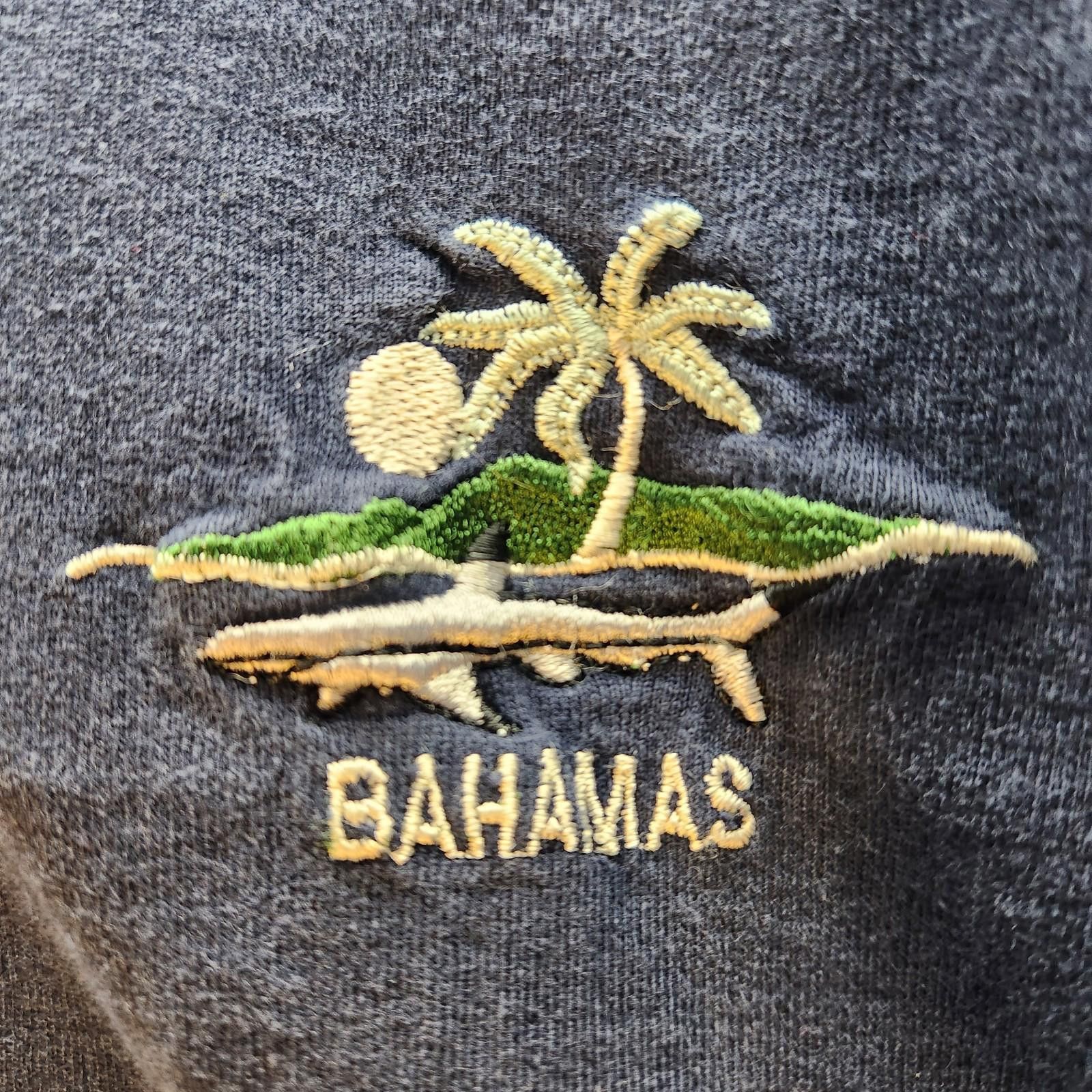 Designer Resortwear Direct Embroidered Bahamas Tshirt Blue Size 3XL Size US XXL / EU 58 / 5 - 2 Thumbnail