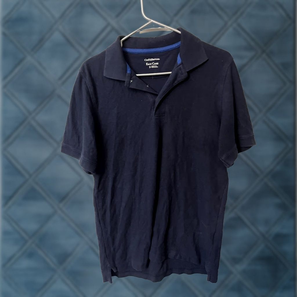 Croft & Barrow Croft & Barrow Polo Shirt Mens Blue Short Sleeve 100% Cotton Size S Regular Size US S / EU 44-46 / 1 - 1 Thumbnail