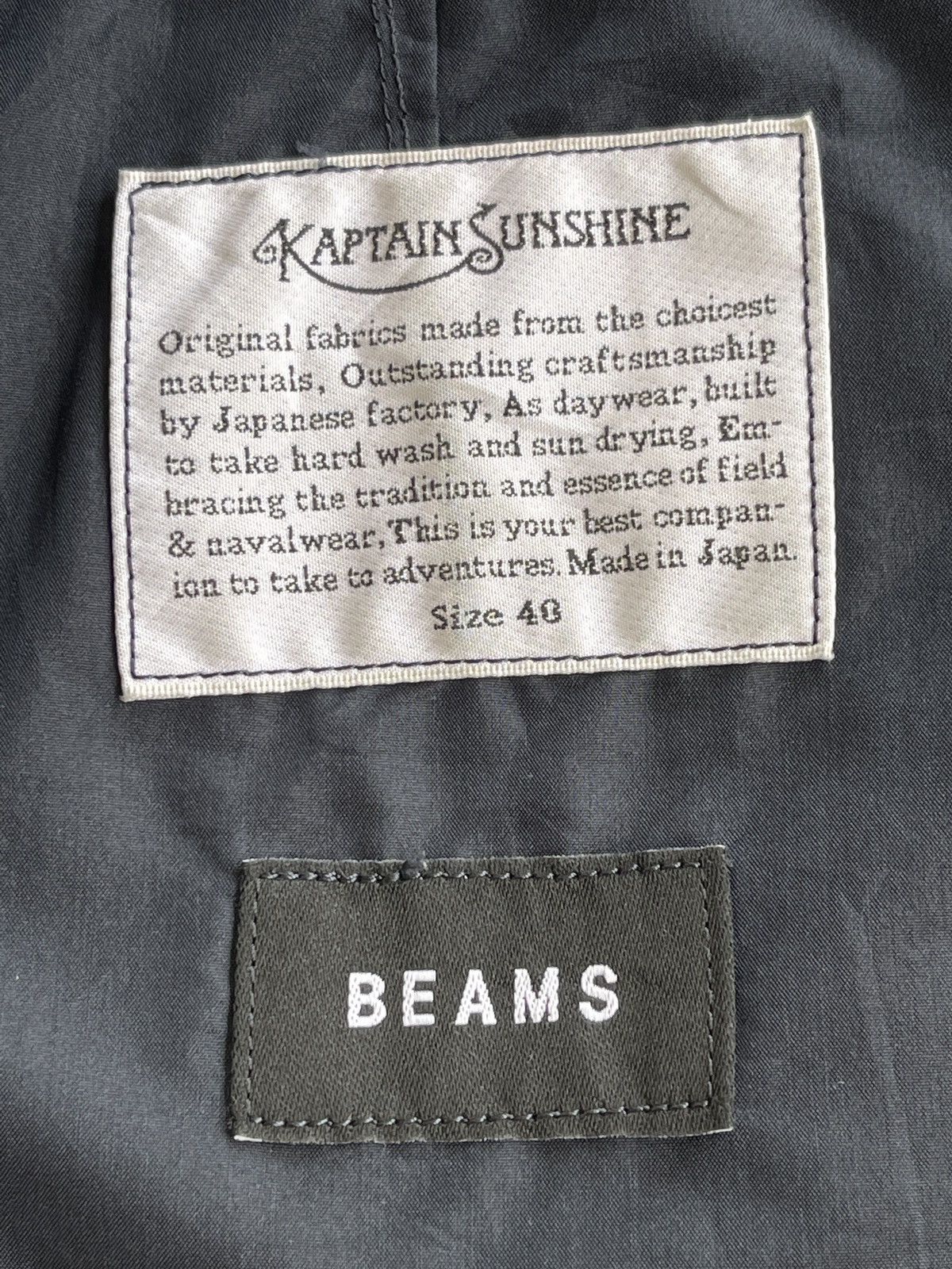 Kaptain Sunshine Kaptain Sunshine X Beams Japan Fieldwrap Navy Jacket Japan Size US M / EU 48-50 / 2 - 8 Thumbnail