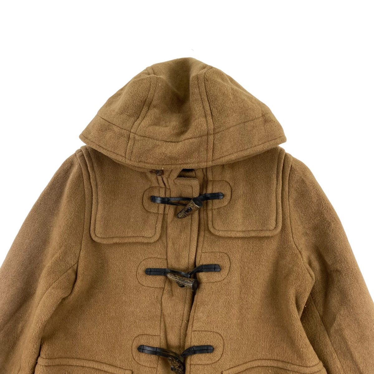 SHIPS SHIPS x PONTETORTO Italy Brown Hooded Wool Duffle Coat Size US M / EU 48-50 / 2 - 2 Thumbnail