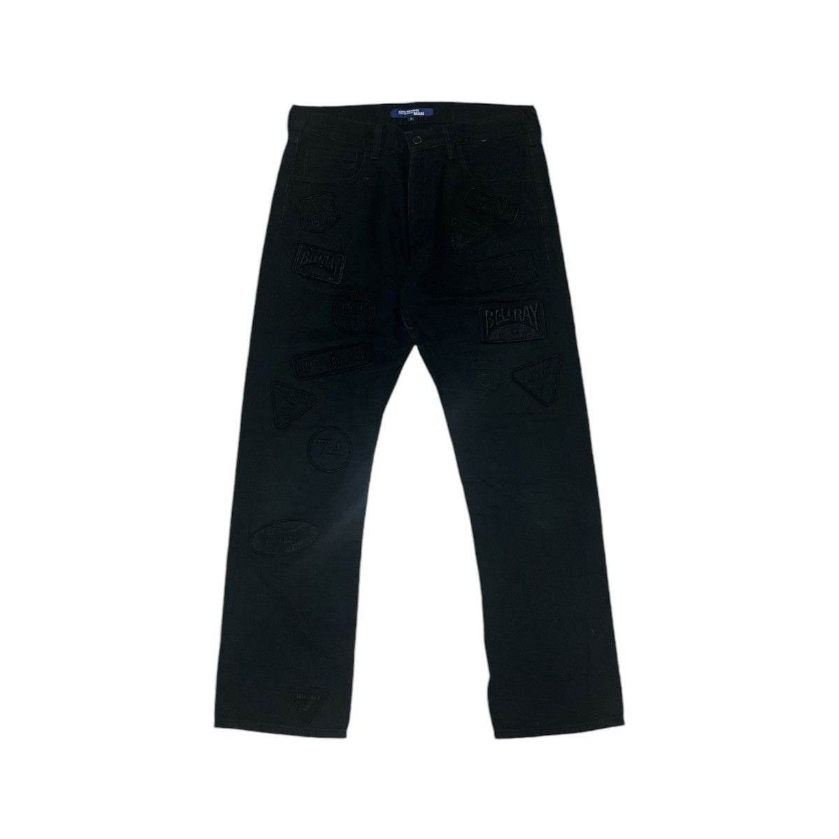 Comme des Garcons × Junya Watanabe SS02 Junya Watanabe biker patch black denim Size US 33 - 1 Thumbnail