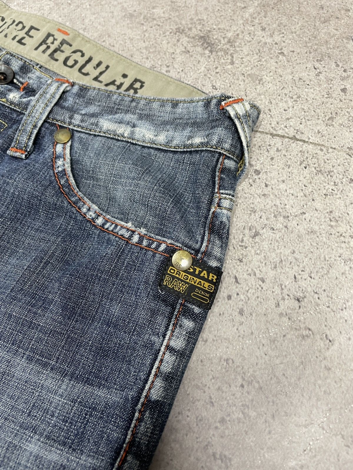 G-Star Vintage G Star Raw Pants Y2K Baggy Cargo Jeans Distressed Size US 30 / EU 46 - 12 Thumbnail