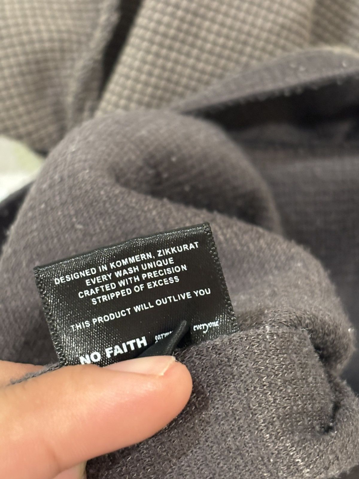 No Faith Studios sunfade waffle cotton tee Size US M / EU 48-50 / 2 - 6 Thumbnail