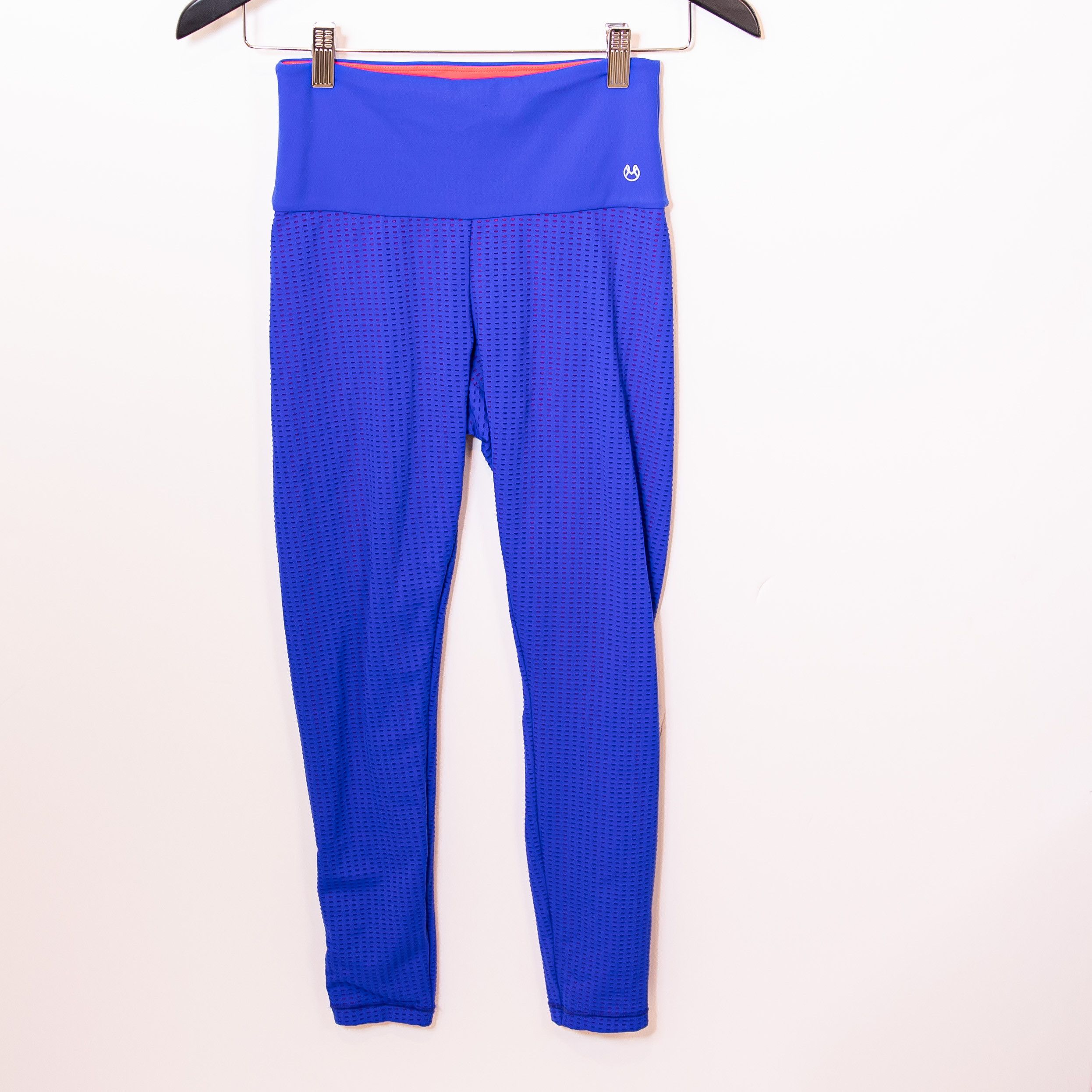 Other Maaji Activewear Blue Pink Perforated High Size 27" / US 4 / IT 40 - 1 Thumbnail