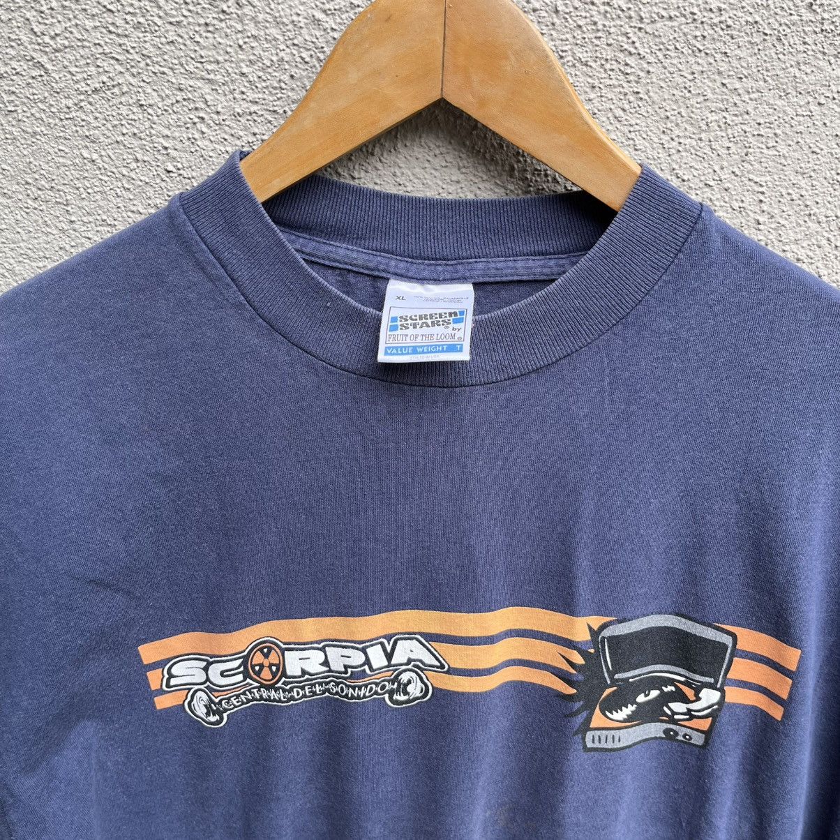 Band Tees Vintage 90s SCORPIA central del sonido tee dj club trance Size US M / EU 48-50 / 2 - 4 Thumbnail