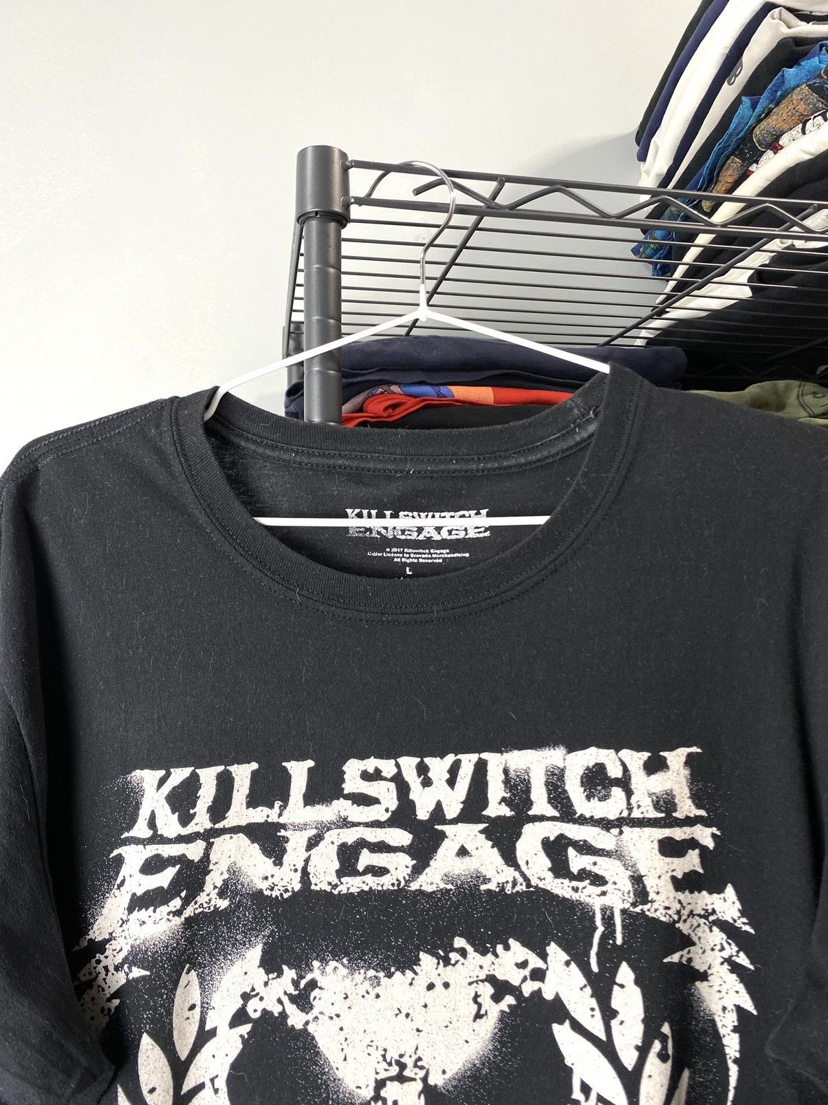 Band Tees Killswitch Engage Band T Shirt Scull Rock Skinhead Punk Size US L / EU 52-54 / 3 - 4 Thumbnail