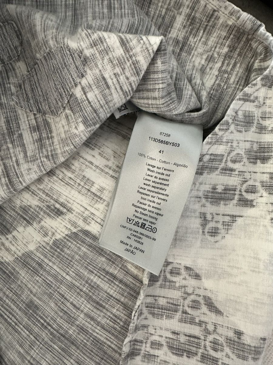 Dior Dior Distressed Oblique Button Up Size US L / EU 52-54 / 3 - 3 Thumbnail