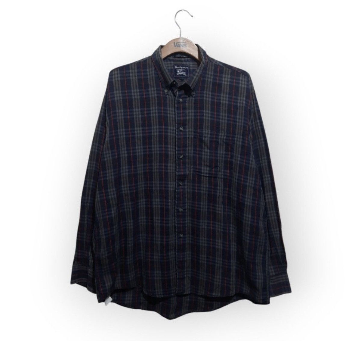Burberry × Vintage Burberry London Nova Check Short Long Shirt Size US L / EU 52-54 / 3 - 1 Thumbnail