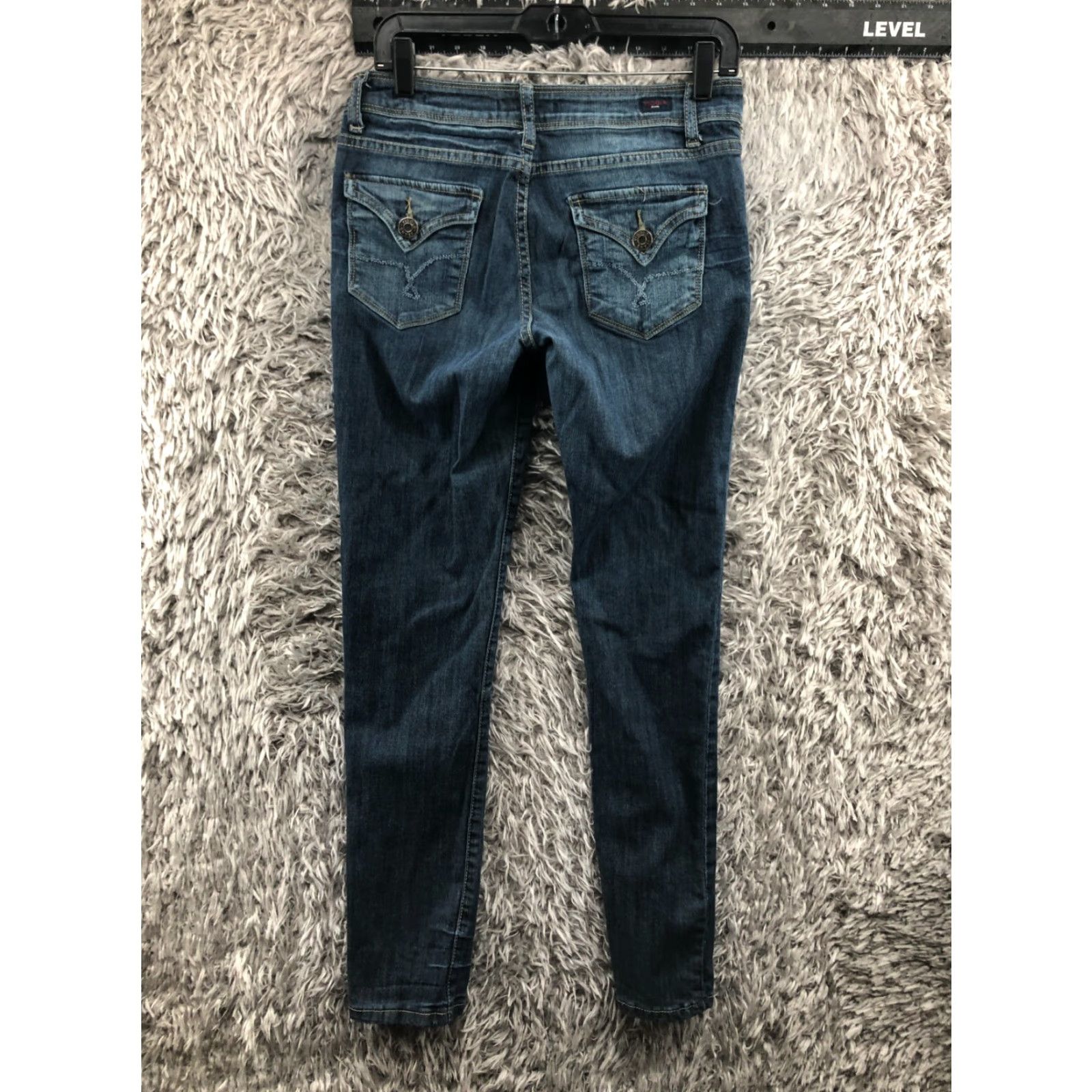 Vintage Vigold Jeans Skinny Size 9 Junior Womens Medium Wash Blue Casual Regular Fit Mens Womens Girls Size 30" / US 8 / IT 44 - 5 Thumbnail