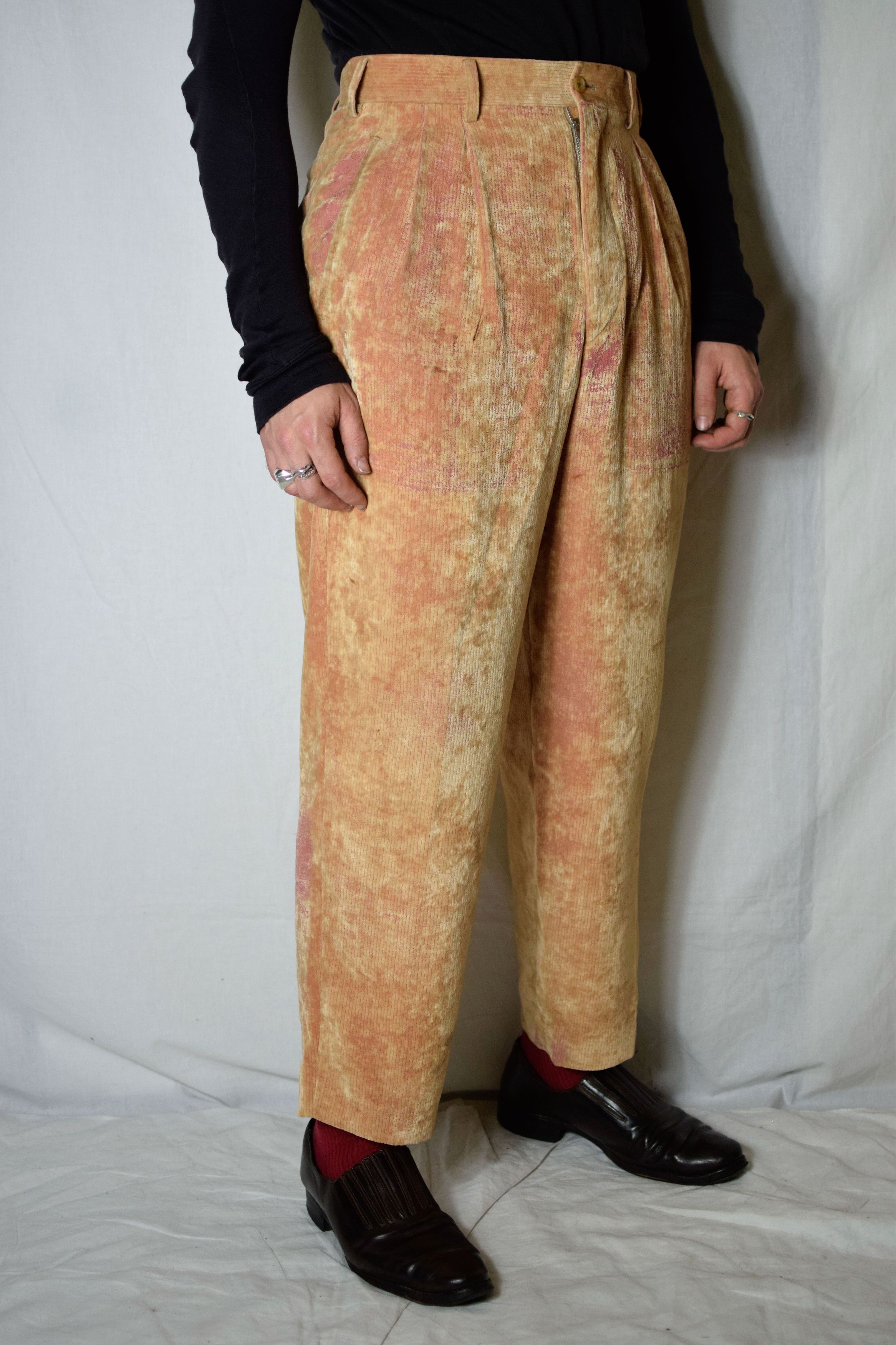 Yohji Yamamoto YYPH Archive AW94 Velvet Corduroy Pants - HV-P01-211 Size US 30 / EU 46 - 4 Thumbnail