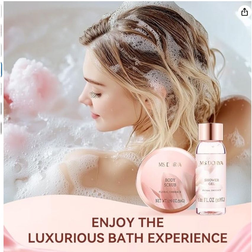 The Unbranded Brand 5 Pcs Relaxing Self Care Gifts Set with Body Lotion Earmuffs Size ONE SIZE - 4 Thumbnail