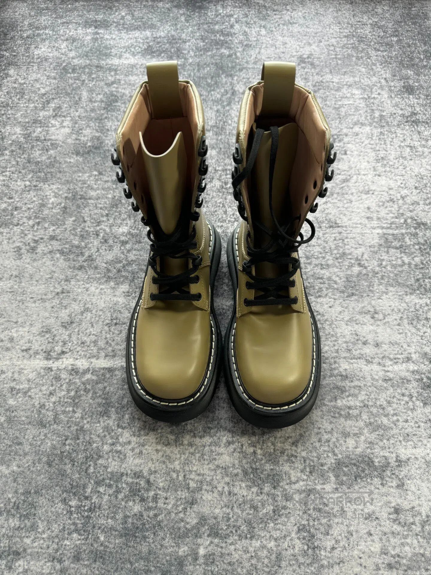 Bottega Veneta Bottega Veneta Brown Platform Combat Boots| Size US 5.5 / IT 35.5 - 1 Thumbnail