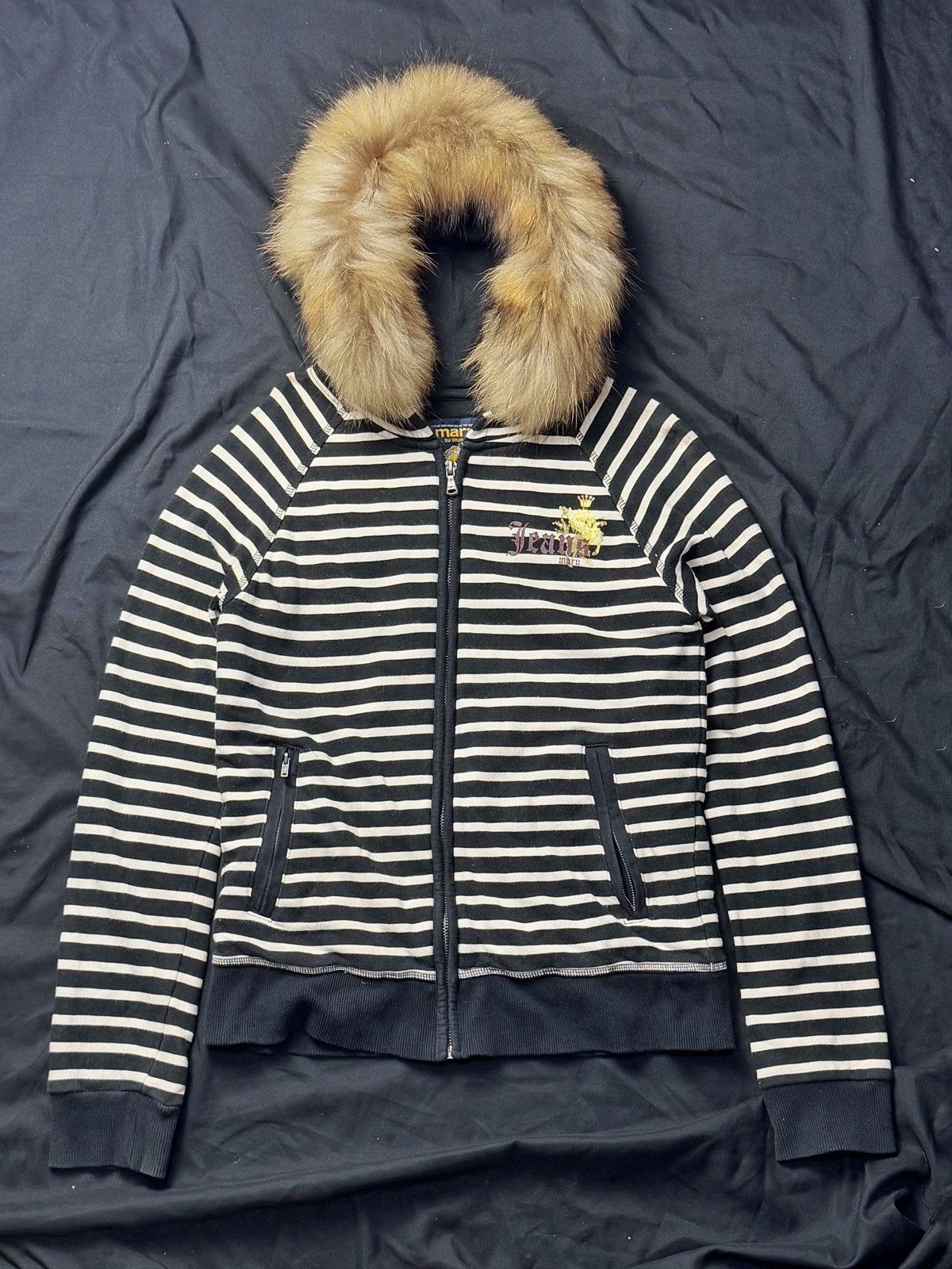 Hysteric Glamour × If Six Was Nine × Japanese Brand Fur hoodie stripe maru japanese 2000s styled Size US S / EU 44-46 / 1 - 2 Thumbnail