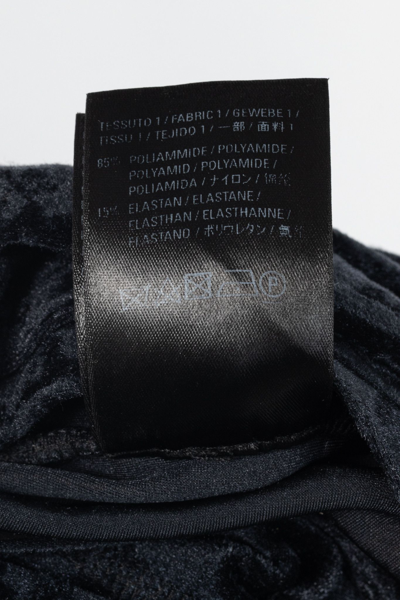 Balenciaga Balenciaga Demna Black Crushed-Velvet Draped-Front Leggings Size 25" / US 0 / IT 36 - 9 Thumbnail