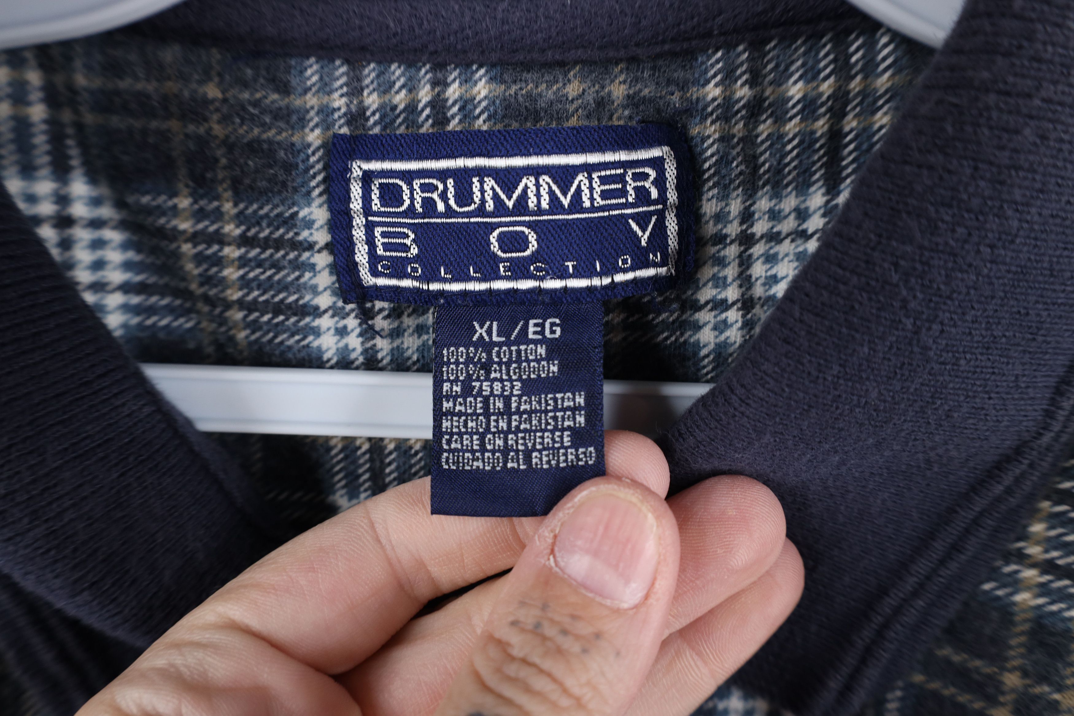 Vintage Vintage 90s Streetwear Plaid Long Sleeve Rugby Polo Size US XL / EU 56 / 4 - 8 Thumbnail