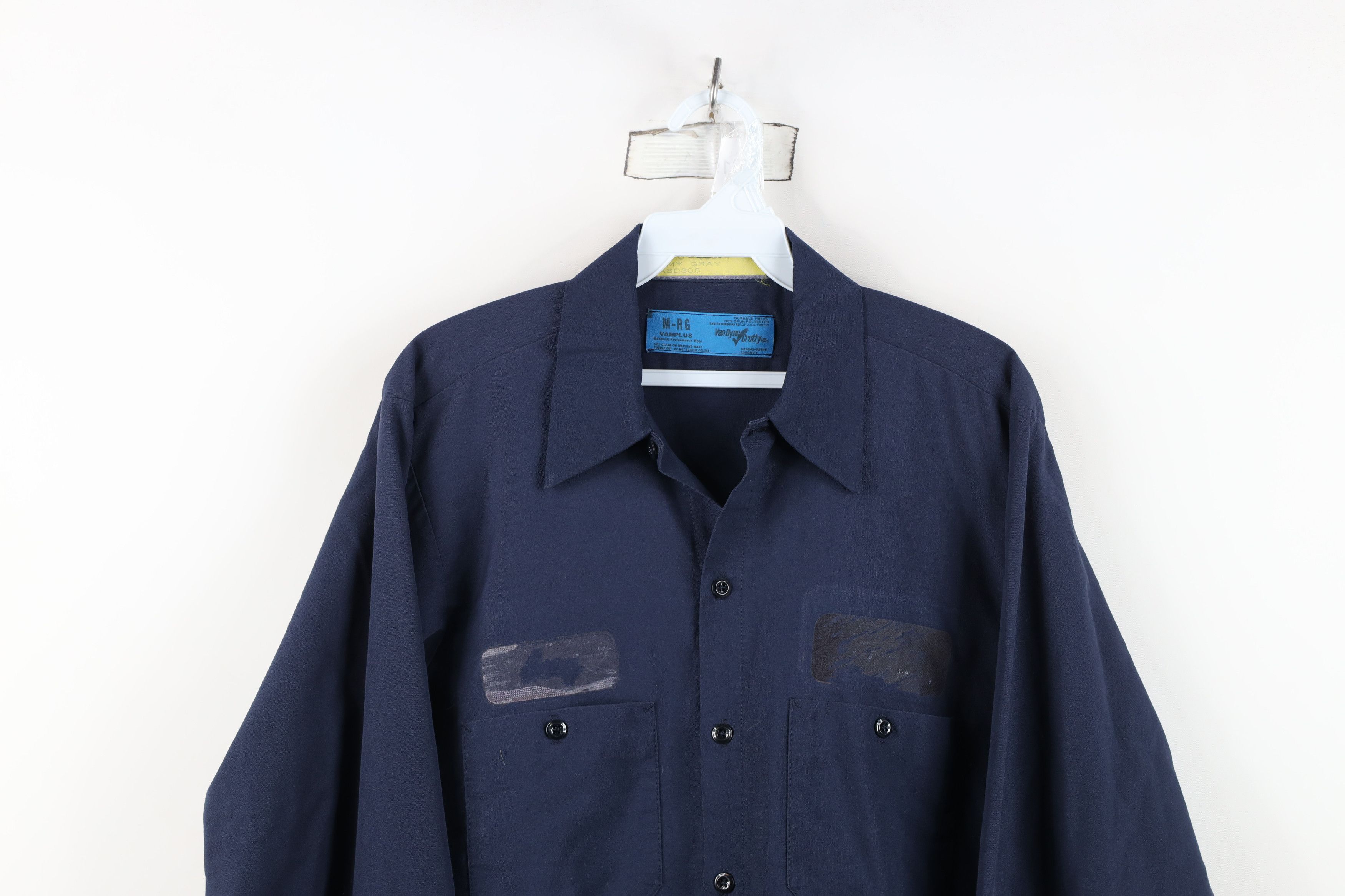 Vintage Vintage 90s Streetwear Workwear Mechanic Button Shirt Size US M / EU 48-50 / 2 - 2 Thumbnail