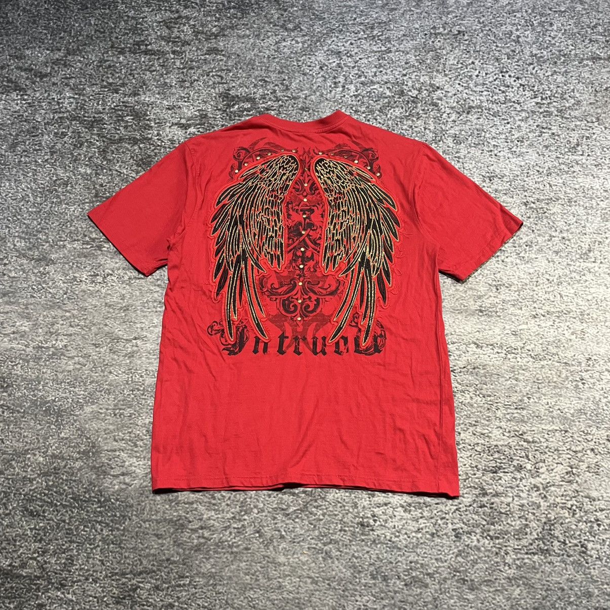 Affliction Vintage Y2K Akcess Goth Grunge Skater Cross Wings T Shirt Size US XXL / EU 58 / 5 - 1 Thumbnail