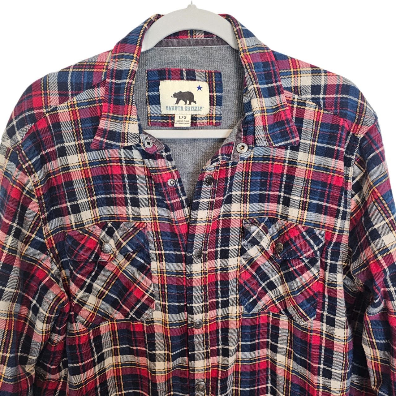 Dakota Grizzly Dakota Grizzly Flannel Shacket Snap L Plaid Lined Gorpcore Size US L / EU 52-54 / 3 - 2 Thumbnail