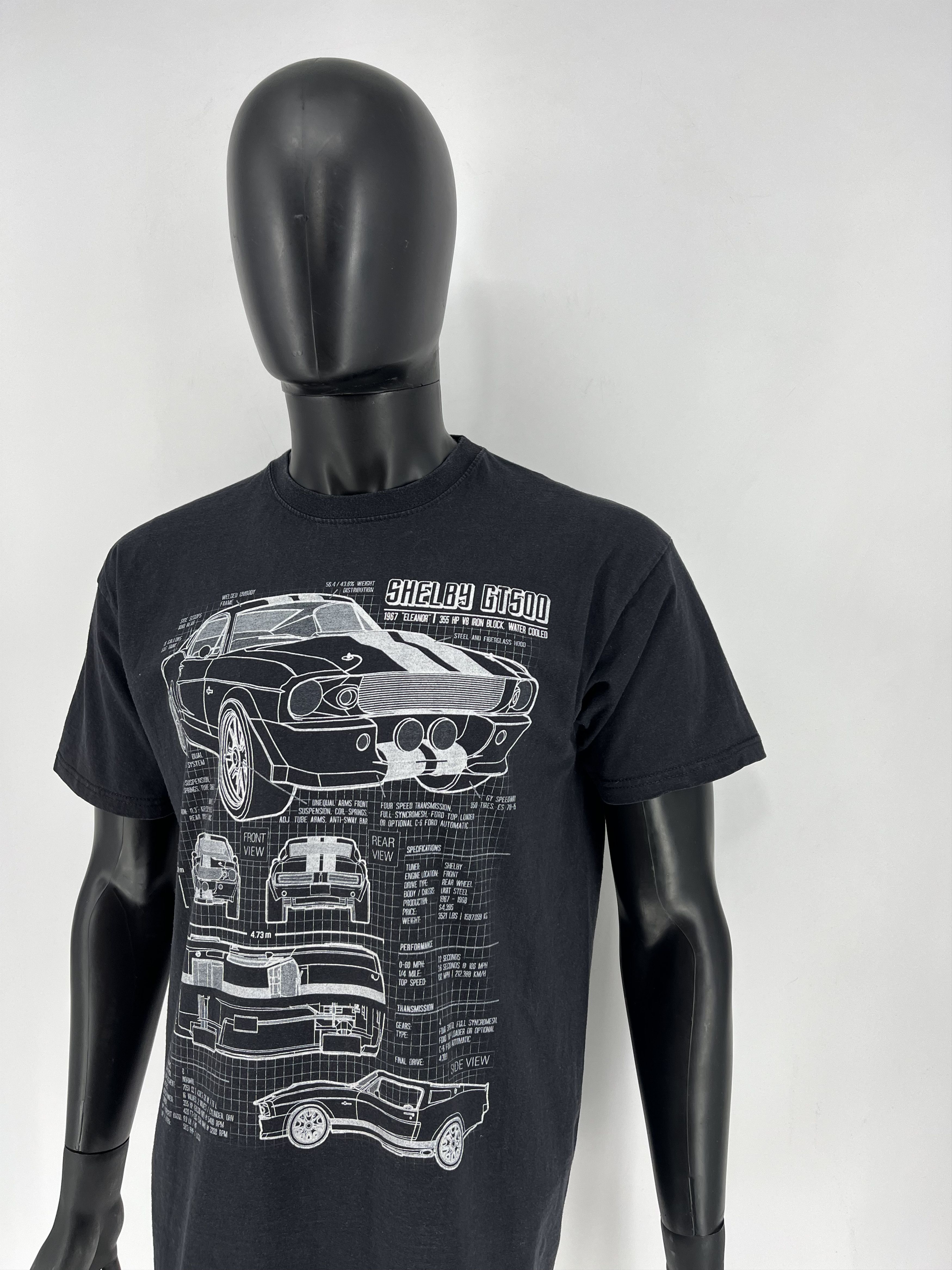Other ➕ =Vintage Y2K Cool Fade Shelby GT500 Muscle Car T-Shirt USA Size US L / EU 52-54 / 3 - 4 Thumbnail