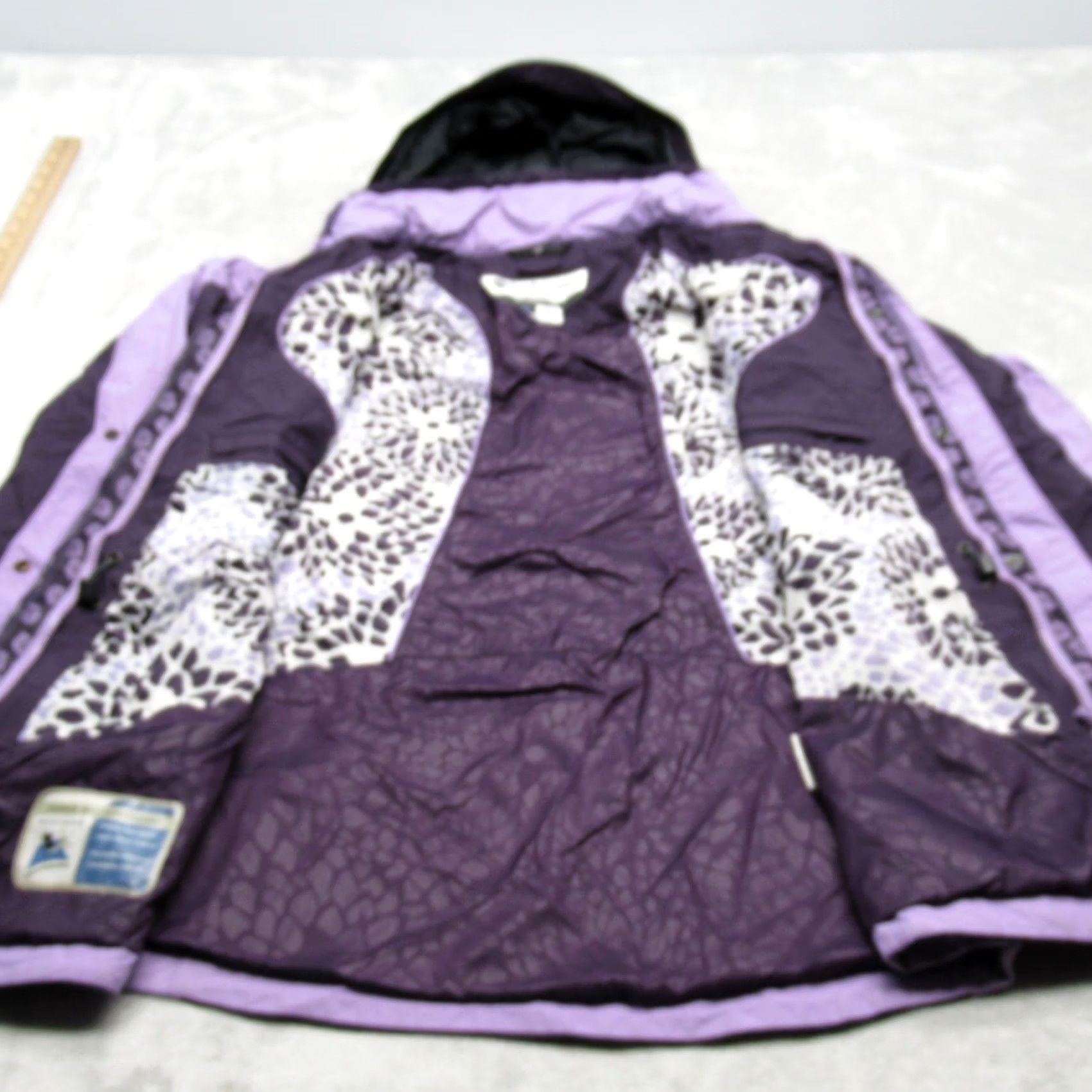 Vintage Columbia Women Small Purple Interchange Waterproof Hooded 3in1 Jacket Shell Snow Size S / US 4 / IT 40 - 2 Thumbnail