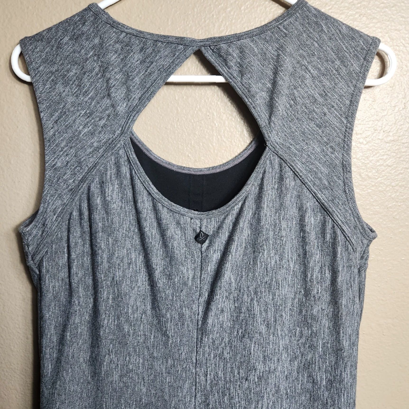 Prana Prana Womens Calico Gray Spacedye Keyhole Back Athleisure Dress Size L Size L / US 10 / IT 46 - 5 Thumbnail