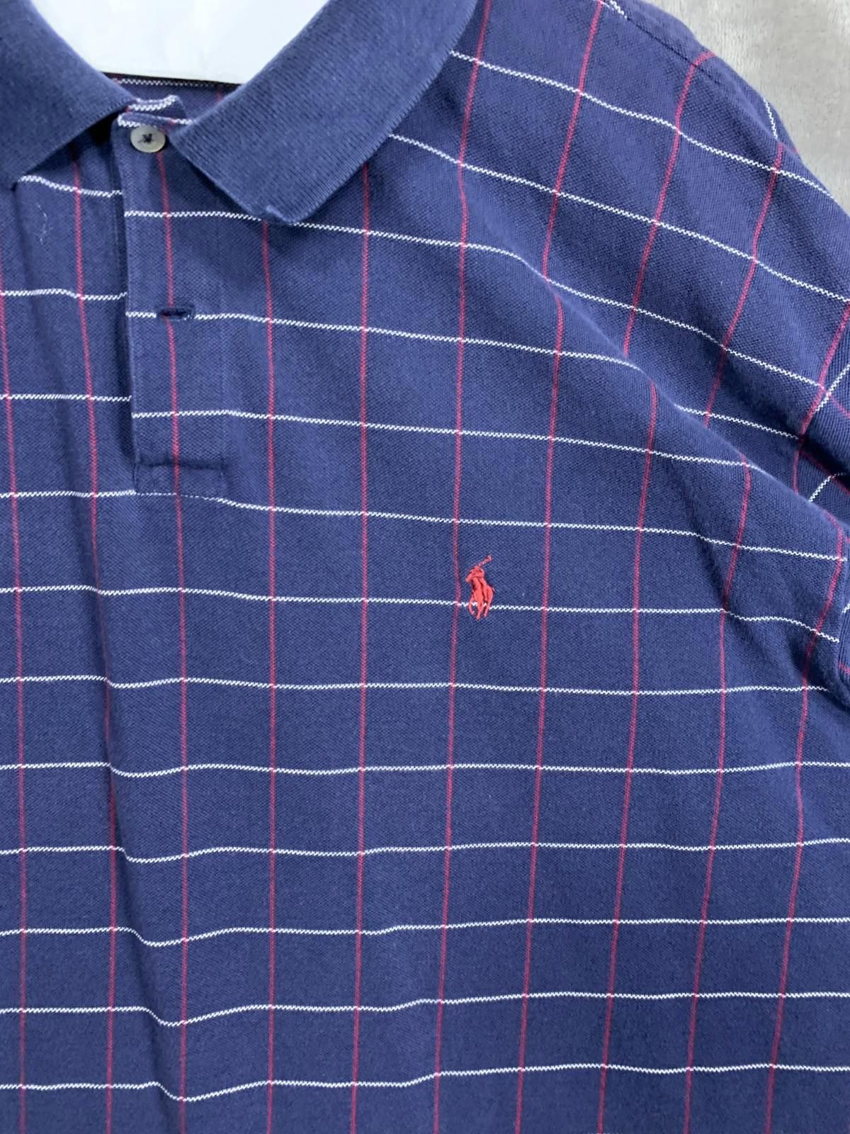 Polo Ralph Lauren Vintage Ralph Lauren Navy LS Polo Golf Shirt Mens XXL 111 Size US XXL / EU 58 / 5 - 2 Thumbnail